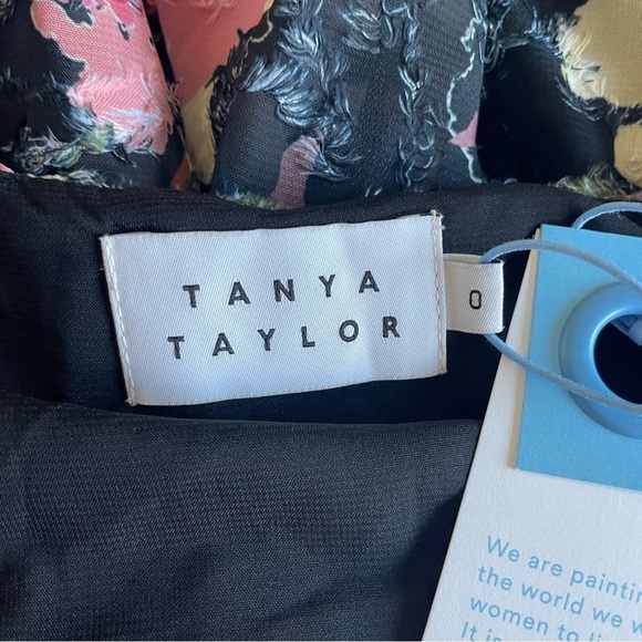 New! Tanya Taylor Mara Tie-Waist Floral Fil Coupe Mini Dress nwt 30445 - Picture 7 of 11